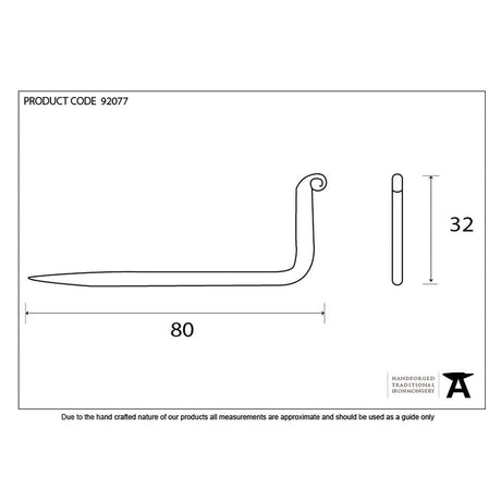 From The Anvil Accessories Black / L Hooks From The Anvil - Black L Hook - Large
