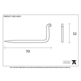 From The Anvil Accessories Black / L Hooks From The Anvil - Black L Hook - Small