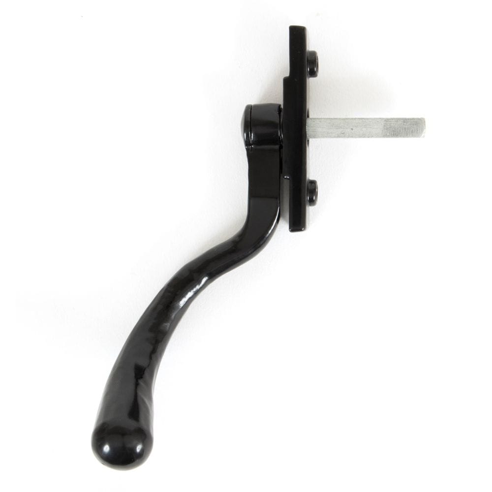 From The Anvil Window Furniture Black / Right Hand / Yes From The Anvil - Black Large 16mm Peardrop Espag - RH