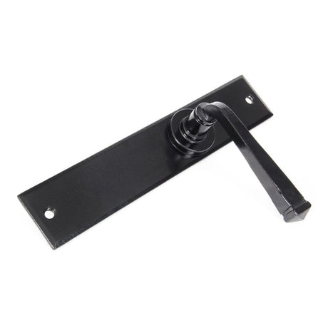 From The Anvil Door Furniture Black / Latch Handles From The Anvil - Black Large Avon Lever Latch Set