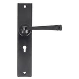 From The Anvil Door Furniture Black / Std. Lock Handles From The Anvil - Black Large Avon Lever Lock Set