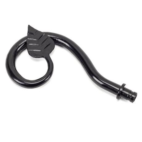 From The Anvil Accessories Black / Finials From The Anvil - Black Leaf Curtain Finial (pair)