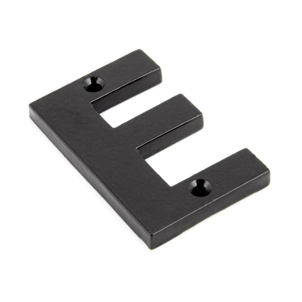 From The Anvil Door Furniture Black / Letters / E From The Anvil - Black Letter E