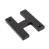 From The Anvil Door Furniture Black / Letters / H From The Anvil - Black Letter H
