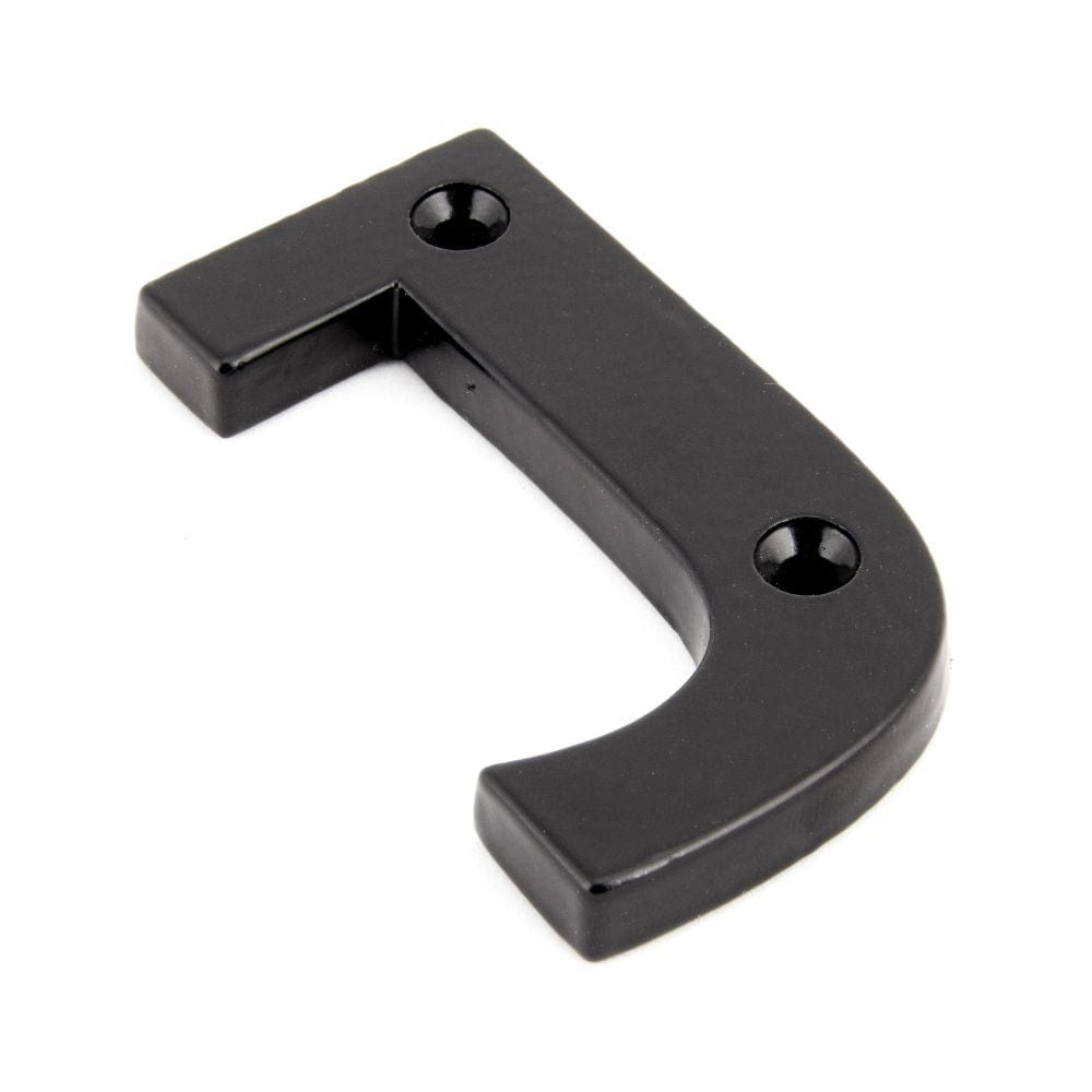 From The Anvil Door Furniture Black / Letters / J From The Anvil - Black Letter J