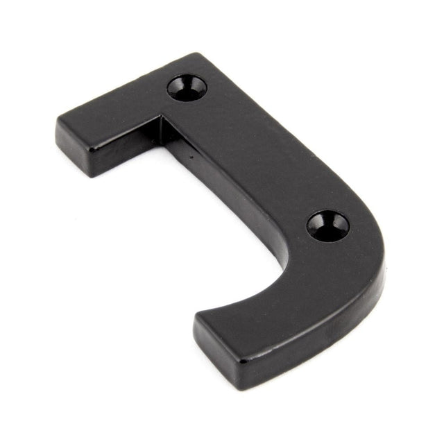 From The Anvil Door Furniture Black / Letters / J From The Anvil - Black Letter J
