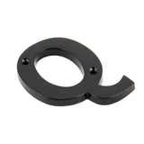 From The Anvil Door Furniture Black / Letters / Q From The Anvil - Black Letter Q