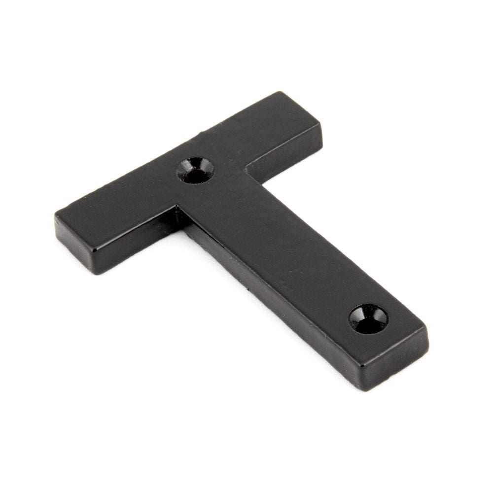 From The Anvil Door Furniture Black / Letters / T From The Anvil - Black Letter T