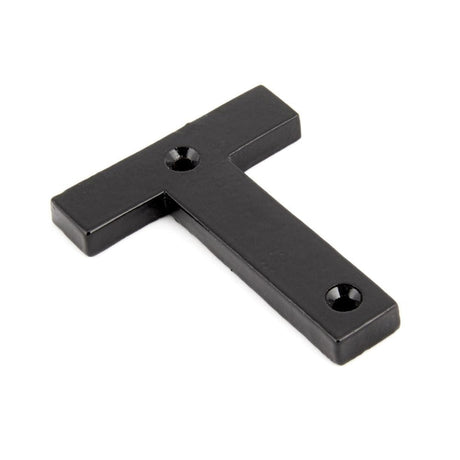 From The Anvil Door Furniture Black / Letters / T From The Anvil - Black Letter T