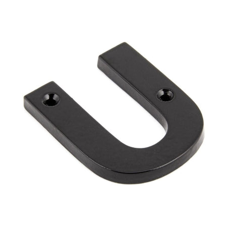 From The Anvil Door Furniture Black / Letters / U From The Anvil - Black Letter U