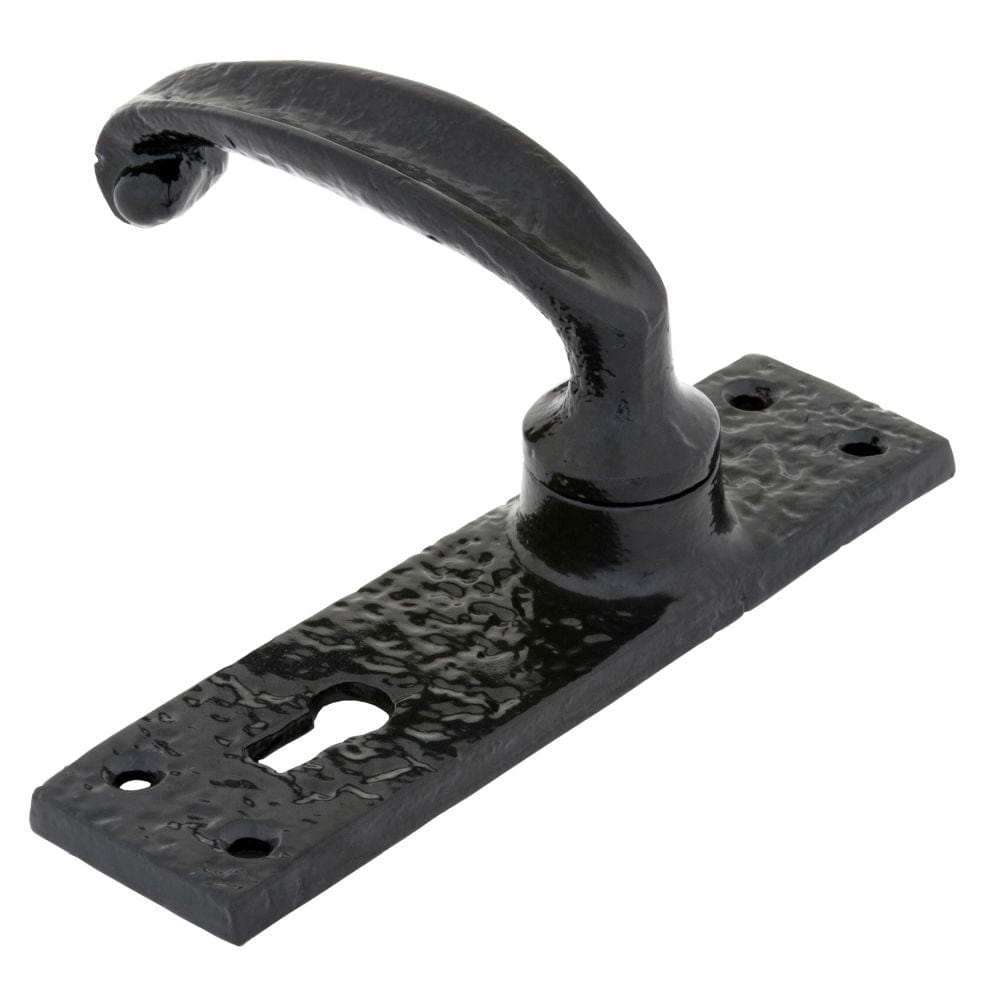 From The Anvil Door Furniture Black / Std. Lock Handles From The Anvil - Black Lever Lock Set