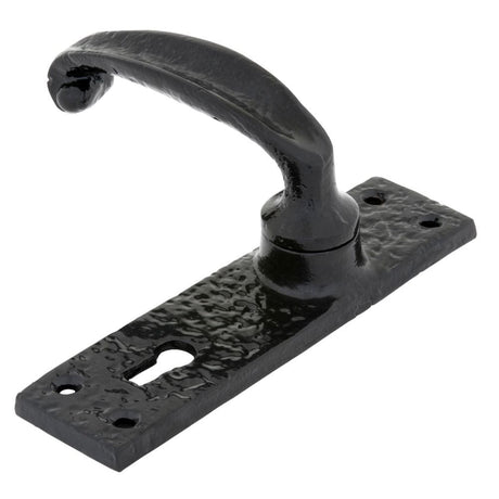 From The Anvil Door Furniture Black / Std. Lock Handles From The Anvil - Black Lever Lock Set