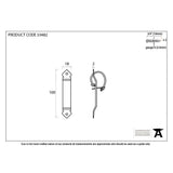 From The Anvil Accessories Black / Screw on Staple From The Anvil - Black Locking Gothic Screw on Staple