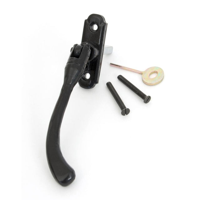 From The Anvil Window Furniture Black / Right Hand / Yes From The Anvil - Black Locking Peardrop Espag - RH
