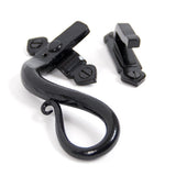 From The Anvil Window Furniture Black / Yes / Mortice & Hook Place From The Anvil - Black Locking Shepherd's Crook Fastener - LH