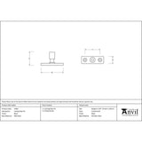 From The Anvil Window Furniture Black / Casement Stay Locking Pin From The Anvil - Black Locking Stay Pin