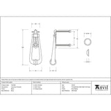 From The Anvil Door Furniture Black From The Anvil - Black Loop Door Knocker