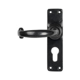 From The Anvil Door Furniture Black / Euro Profile Lock Handles From The Anvil - Black MF Lever Euro Lock Set