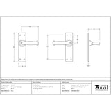 From The Anvil Door Furniture Black / Latch Handles From The Anvil - Black MF Lever Latch Set