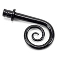From The Anvil Accessories Black / Finials From The Anvil - Black Monkeytail Curtain Finial (pair)
