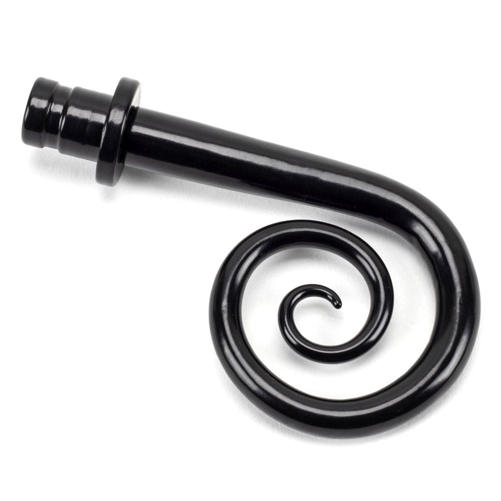 From The Anvil Accessories Black / Finials From The Anvil - Black Monkeytail Curtain Finial (pair)