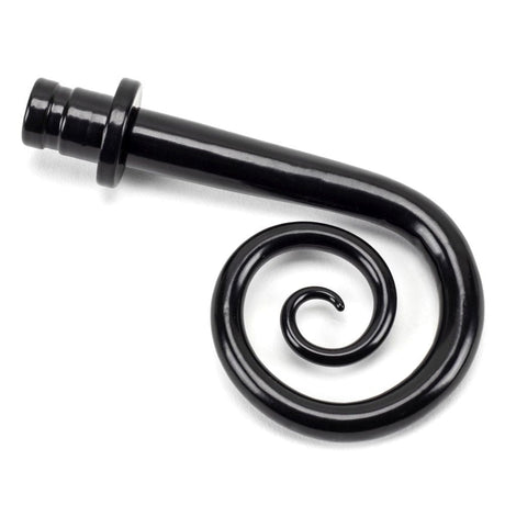 From The Anvil Accessories Black / Finials From The Anvil - Black Monkeytail Curtain Finial (pair)