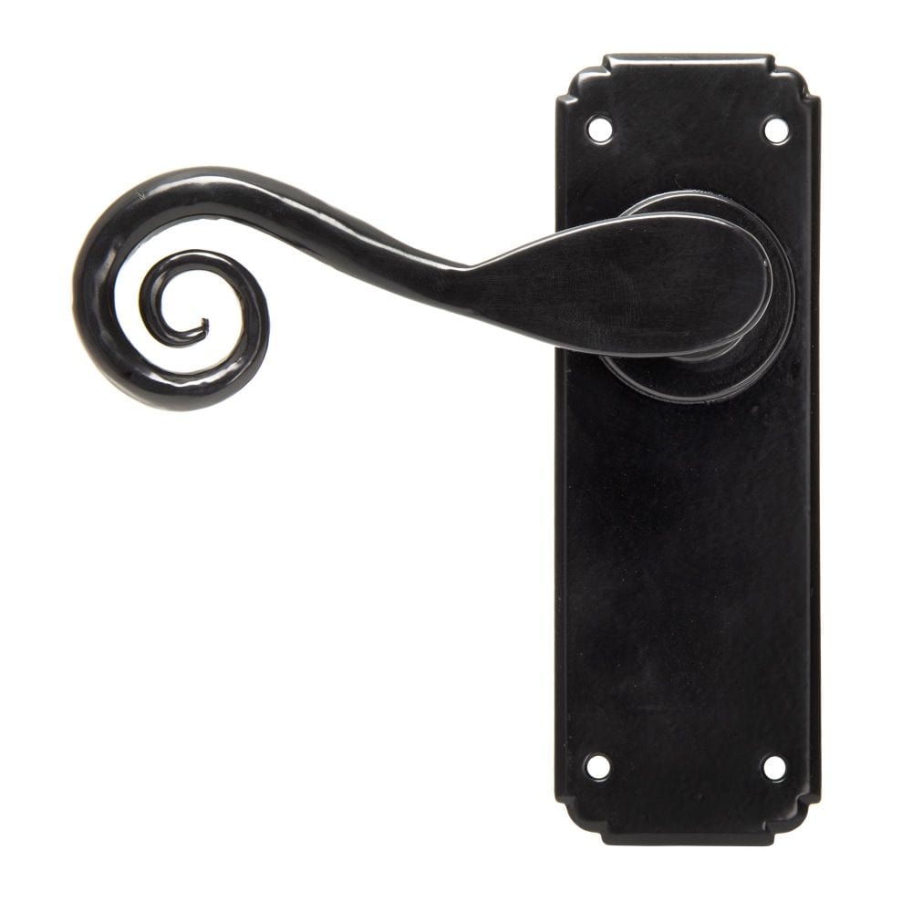 From The Anvil Door Furniture Black / Latch Handles From The Anvil - Black Monkeytail Lever Latch Set