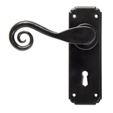From The Anvil Door Furniture Black / Std. Lock Handles From The Anvil - Black Monkeytail Lever Lock Set