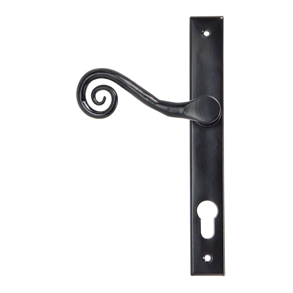 From The Anvil Door Furniture Black / Multi Point Lock Set / 92mm c/c From The Anvil - Black Monkeytail Slimline Lever Espag. Lock Set - RH