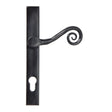 From The Anvil Door Furniture Black / Multi Point Lock Set / 92mm c/c From The Anvil - Black Monkeytail Slimline Lever Espag. Lock Set - RH