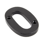From The Anvil Door Furniture Black / Numerals / 0 From The Anvil - Black Numeral 0