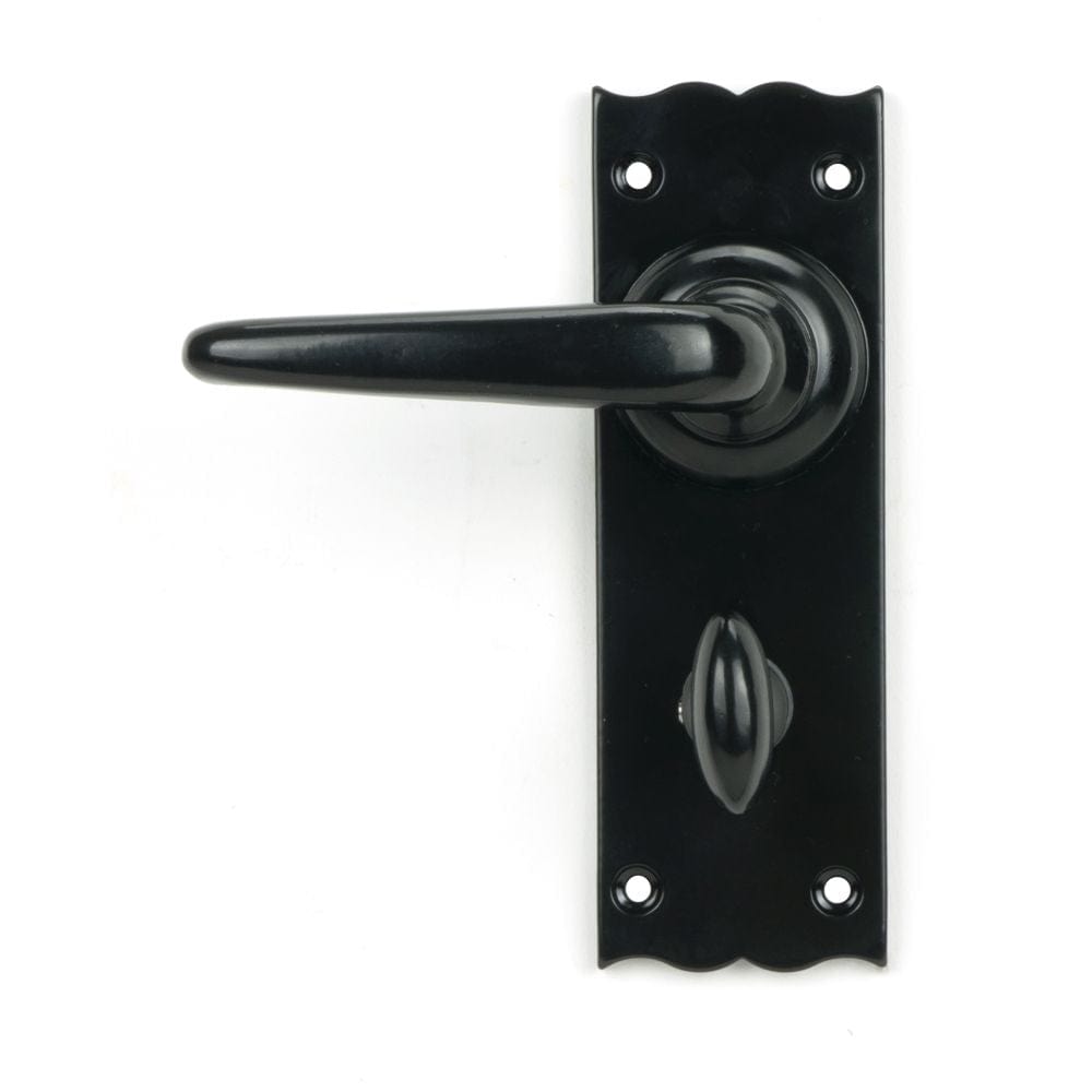 From The Anvil Door Furniture Black / Bathroom Lock Handles From The Anvil - Black Oak Lever Bathroom Set