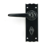From The Anvil Door Furniture Black / Bathroom Lock Handles From The Anvil - Black Oak Lever Bathroom Set