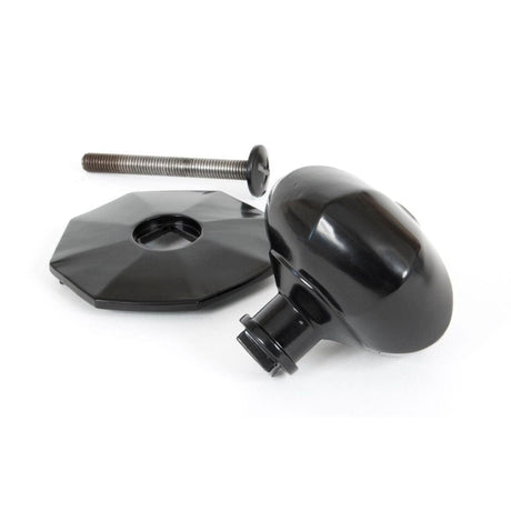 From The Anvil Door Furniture Black / Octagonal Centre Door Knob From The Anvil - Black Octagonal Centre Door Knob