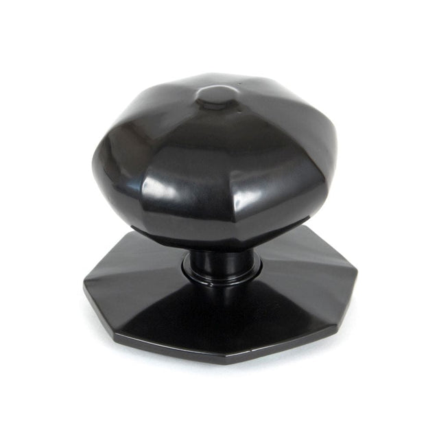 From The Anvil Door Furniture Black / Octagonal Centre Door Knob From The Anvil - Black Octagonal Centre Door Knob
