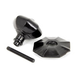 From The Anvil Door Furniture Black / Octagonal Centre Door Knob From The Anvil - Black Octagonal Centre Door Knob - Internal
