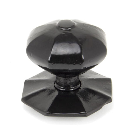 From The Anvil Door Furniture Black / Octagonal Centre Door Knob From The Anvil - Black Octagonal Centre Door Knob - Internal