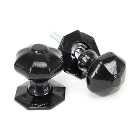 From The Anvil Door Furniture Black / Mortice/Rim Knobs From The Anvil - Black Octagonal Mortice/Rim Knob Set