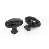 From The Anvil Cabinet Hardware Black / Cabinet Knobs From The Anvil - Black Oval Cabinet Knob