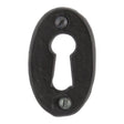 From The Anvil Door Furniture Black / Mortice Key Profile Escutcheons From The Anvil - Black Oval Escutcheon