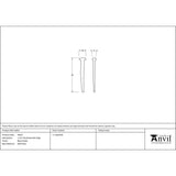 From The Anvil Accessories Black / Nails / 10 x 8mm From The Anvil - Black Oxide 1 1/2" Rosehead Nail (1kg)