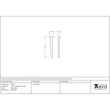 From The Anvil Accessories Black / Nails / 12 x 9mm From The Anvil - Black Oxide 2 1/2" Rosehead Nail (1kg)