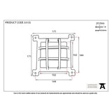 From The Anvil Door Furniture Black / Door Viewers From The Anvil - Black Raised Door Grill