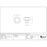 From The Anvil Cabinet Hardware Black / Cabinet Knobs / Large From The Anvil - Black Regency Cabinet Knob - Large