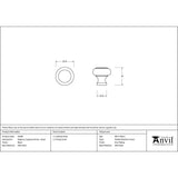 From The Anvil Cabinet Hardware Black / Cabinet Knobs / Small From The Anvil - Black Regency Cabinet Knob - Small