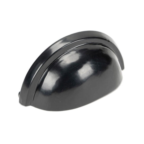 From The Anvil Cabinet Hardware Black / Cabinet Cup Pulls From The Anvil - Black Regency Concealed Drawer Pull