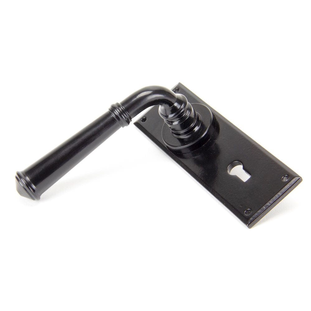 From The Anvil Door Furniture Black / Std. Lock Handles From The Anvil - Black Regency Lever Lock Set