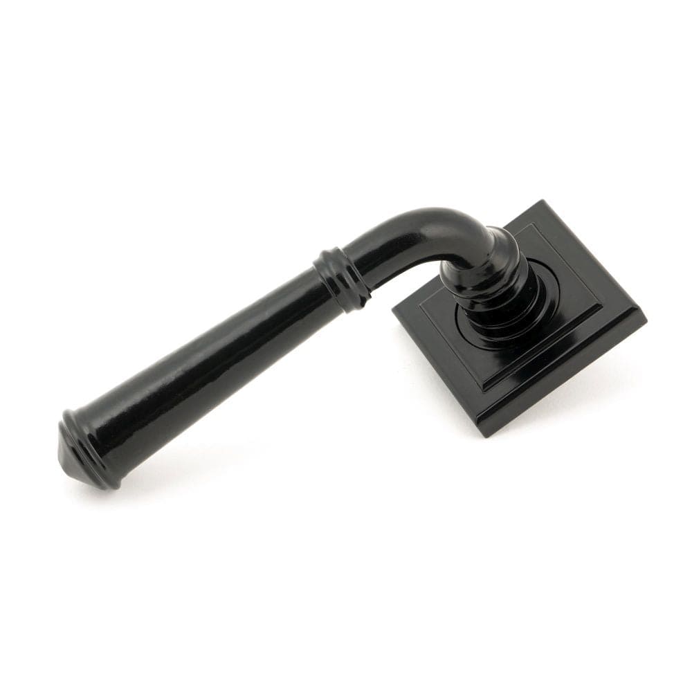 From The Anvil Door Furniture Black / Square Rose From The Anvil - Black Regency Lever on Rose Set (Square) - Unsprung