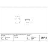 From The Anvil Cabinet Hardware Black / Cabinet Knobs From The Anvil - Black Ribbed Cabinet Knob