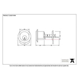 From The Anvil Locks & Latches Black / Rim Cylinders From The Anvil - Black Rim Cylinder KD